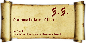 Zechmeister Zita névjegykártya